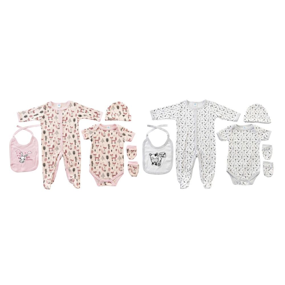 Gift Set for Babies DKD Home Decor 0-6 Months Cotton (33 x 1 x 30 cm) (6 pcs) (2 pcs)