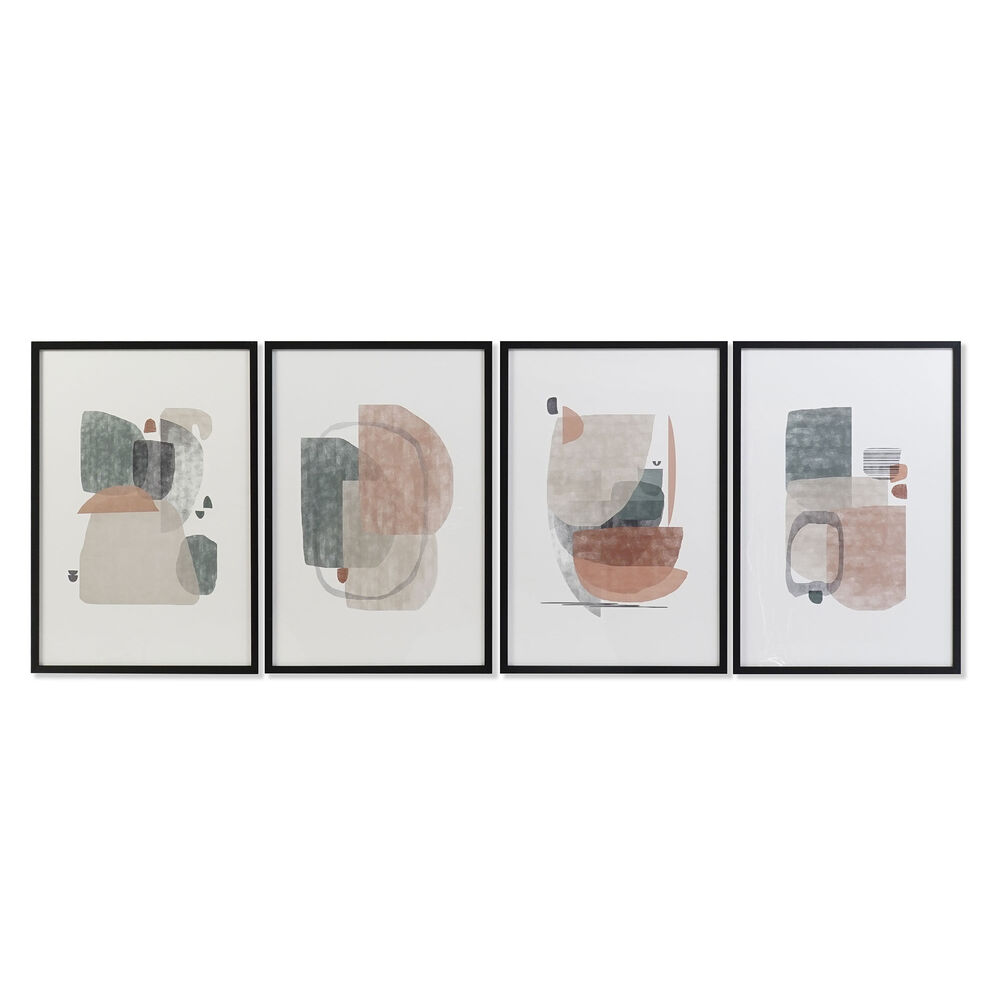 Maalaus DKD Home Decor Abstrakti (40 x 3 x 60 cm) (4 osaa)