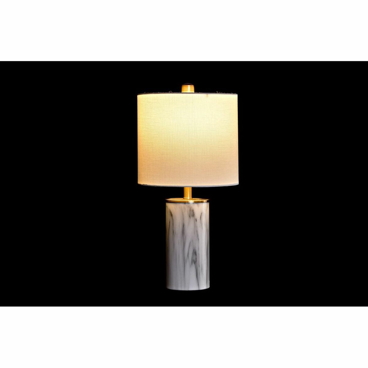 Lampada Da Tavolo Dkd Home Decor Dorato Bianco 220 V 50 W Moderno (23 X 23 X 47 Cm)