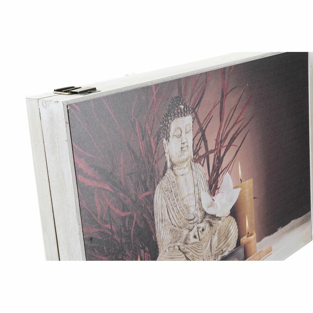 Image secondaire de Boîte Décorative DKD Home Decor Multicouleur Bois MDF Buda Compteur (2 Unités)