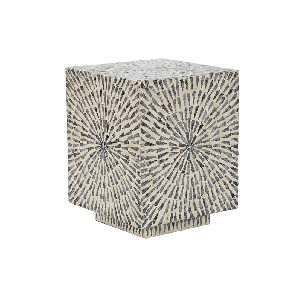Side table DKD Home Decor Grey Beige Mother of pearl Modern (35 x 35 x 45 cm)