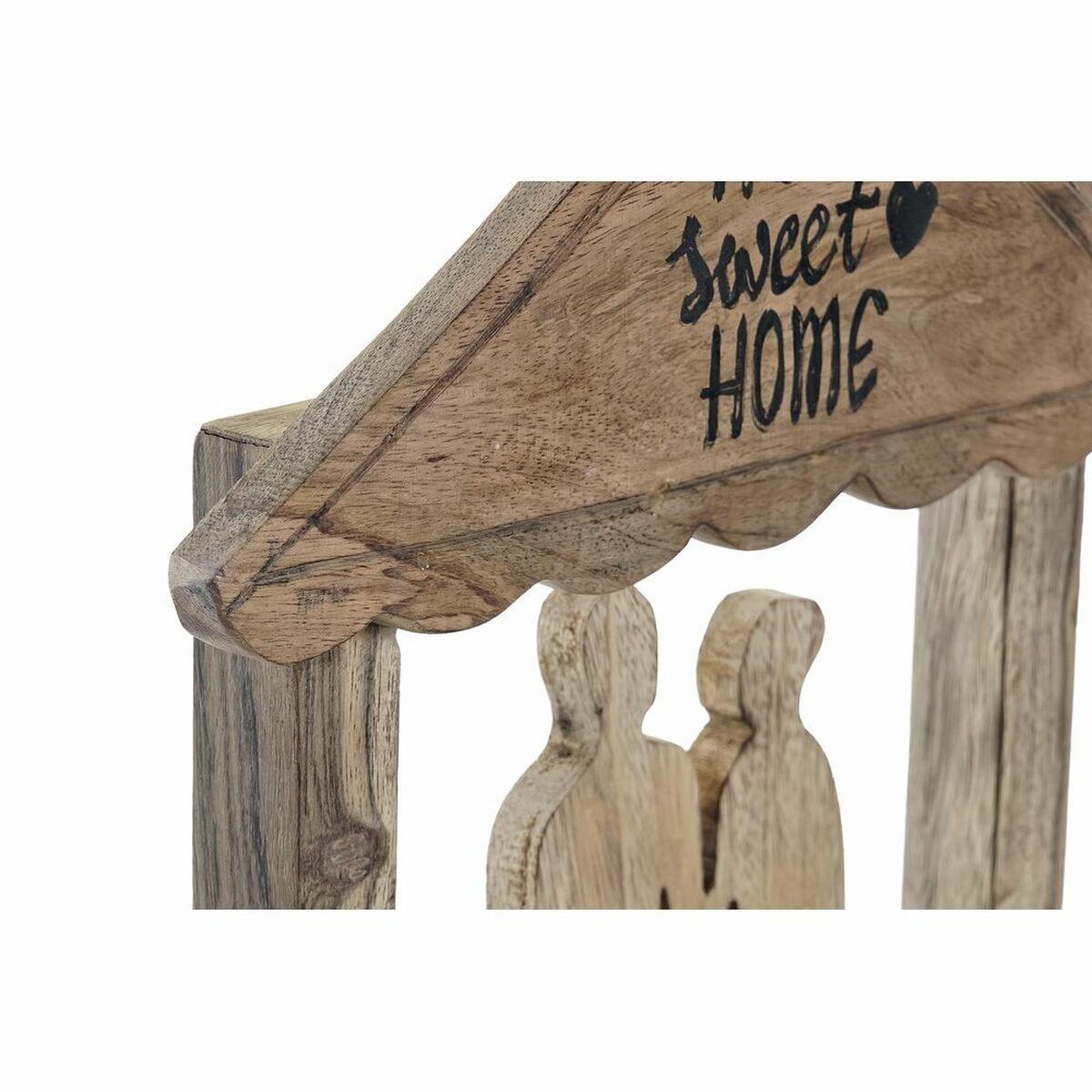 Image secondaire de Figurine Décorative DKD Home Decor Marron Bois de manguier Moderne Famille (30 x 8 x 39 cm)