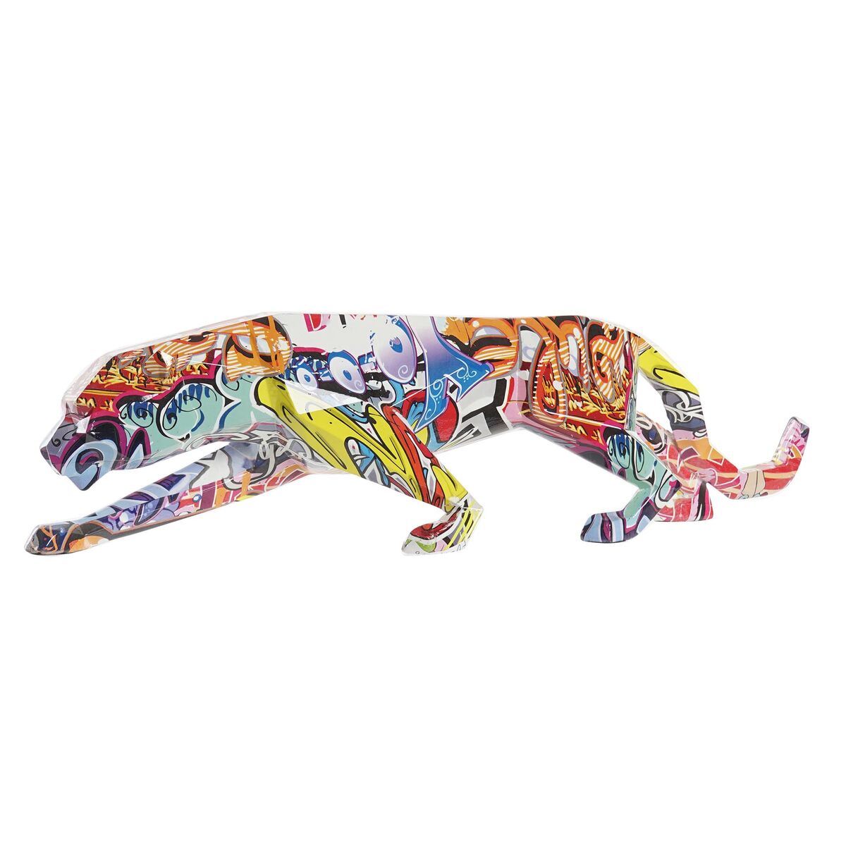 Decorative Figure DKD Home Decor Leopard Resin Multicolour (47,5 x 11 x 13 cm)