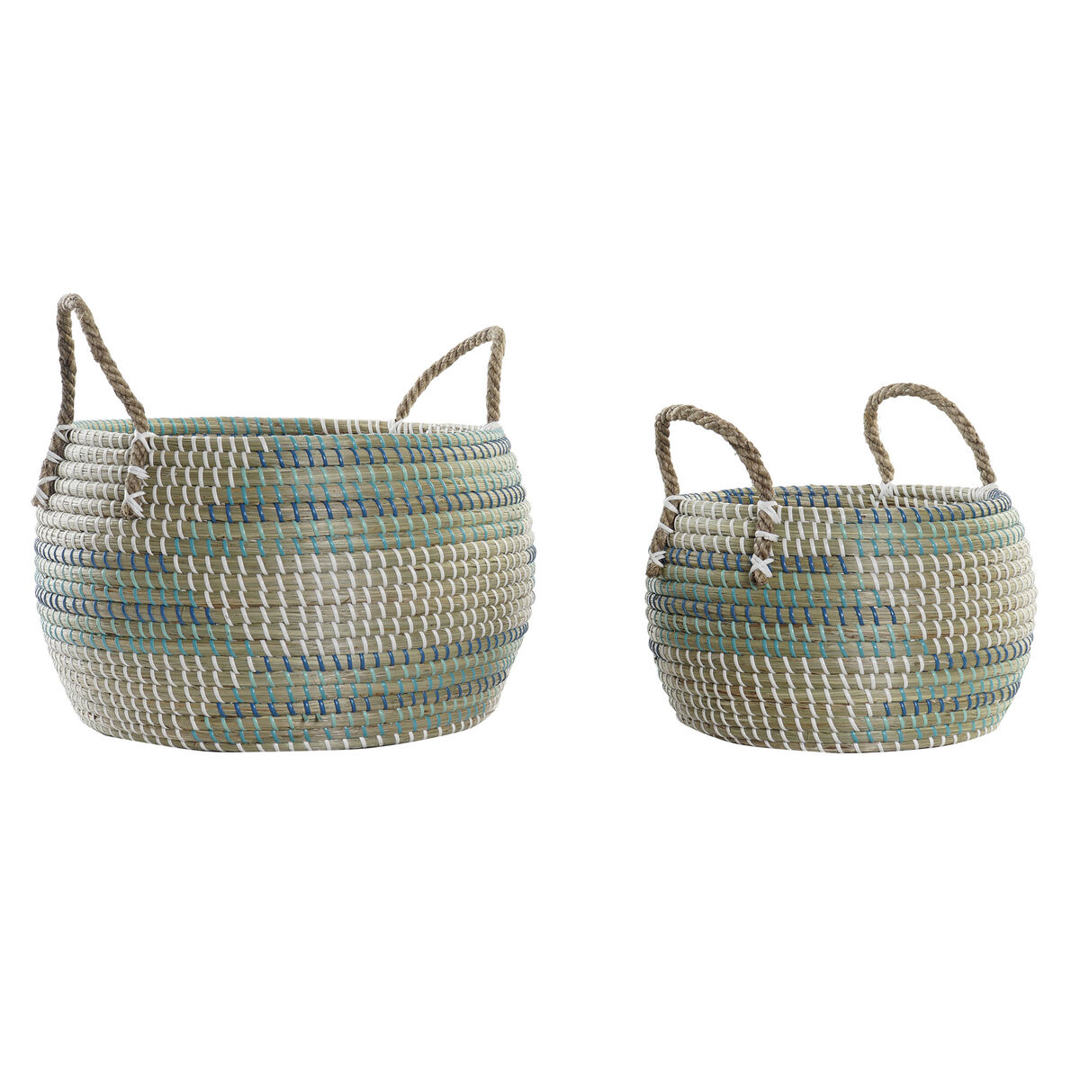 Basket set DKD Home Decor Tropical (40 x 40 x 24 cm)