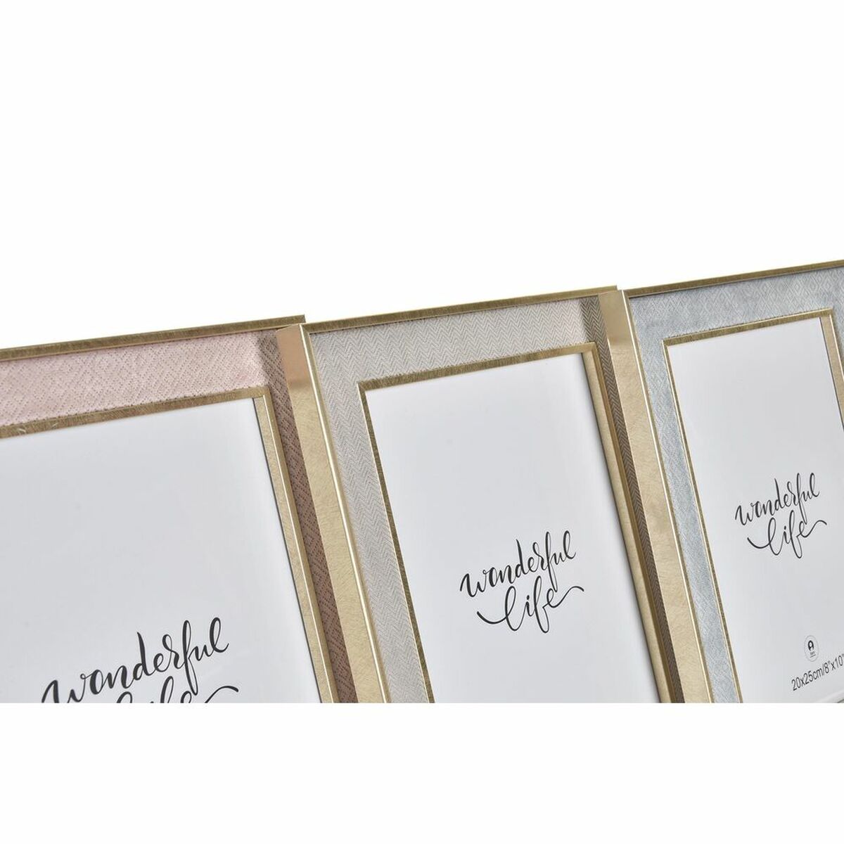 Image secondaire de Cadre photo DKD Home Decor Verre Bois MDF (26 x 2 x 31 cm) (3 Unités)