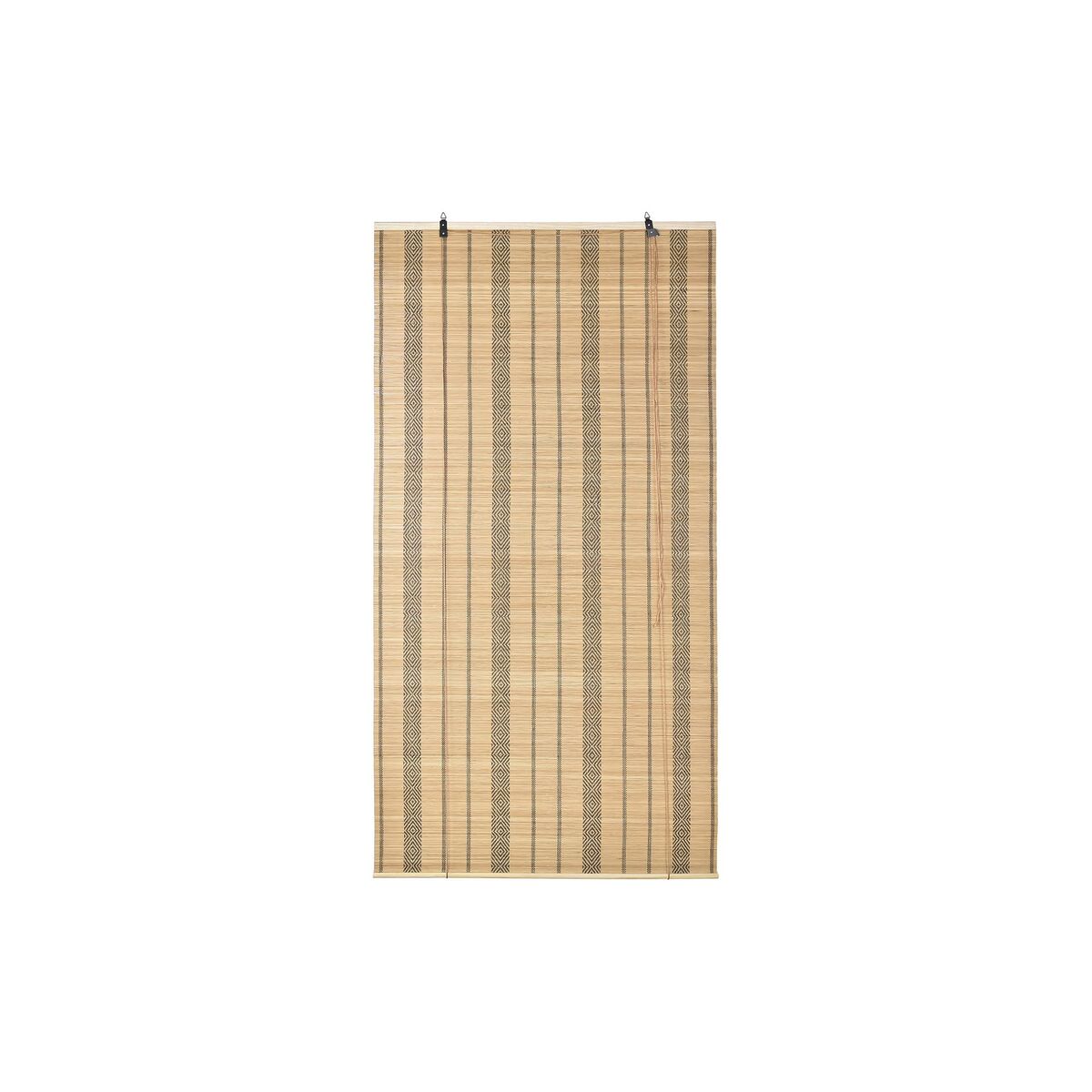 Estor Enrollable DKD Home Decor Poliéster Marrón oscuro Bambú (90 x 3 x 175 cm)