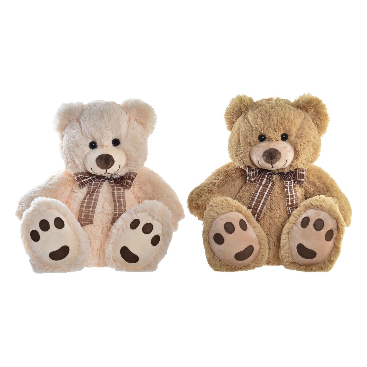 Teddy Bear DKD Home Decor Lasso Beige Brown Polyester Children's Bear (2 Units)