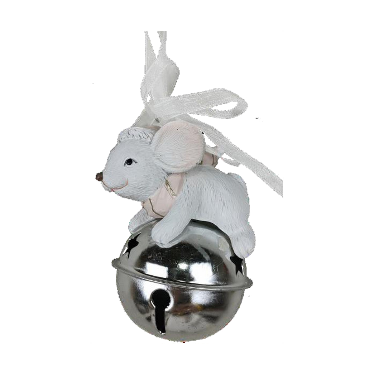Décorations de Noël DKD Home Decor Souris Résine (7 x 4,5 x 9 cm) (6 Unités)