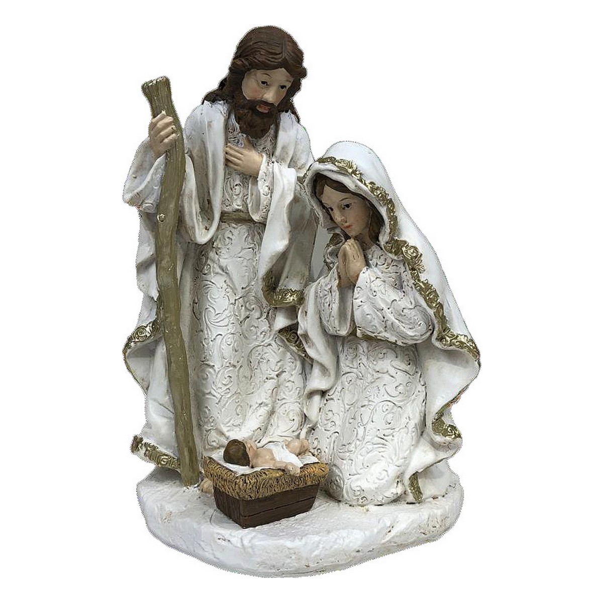 Crèche de Noël DKD Home Decor Résine (2 Unités) (12 x 10 x 19 cm)