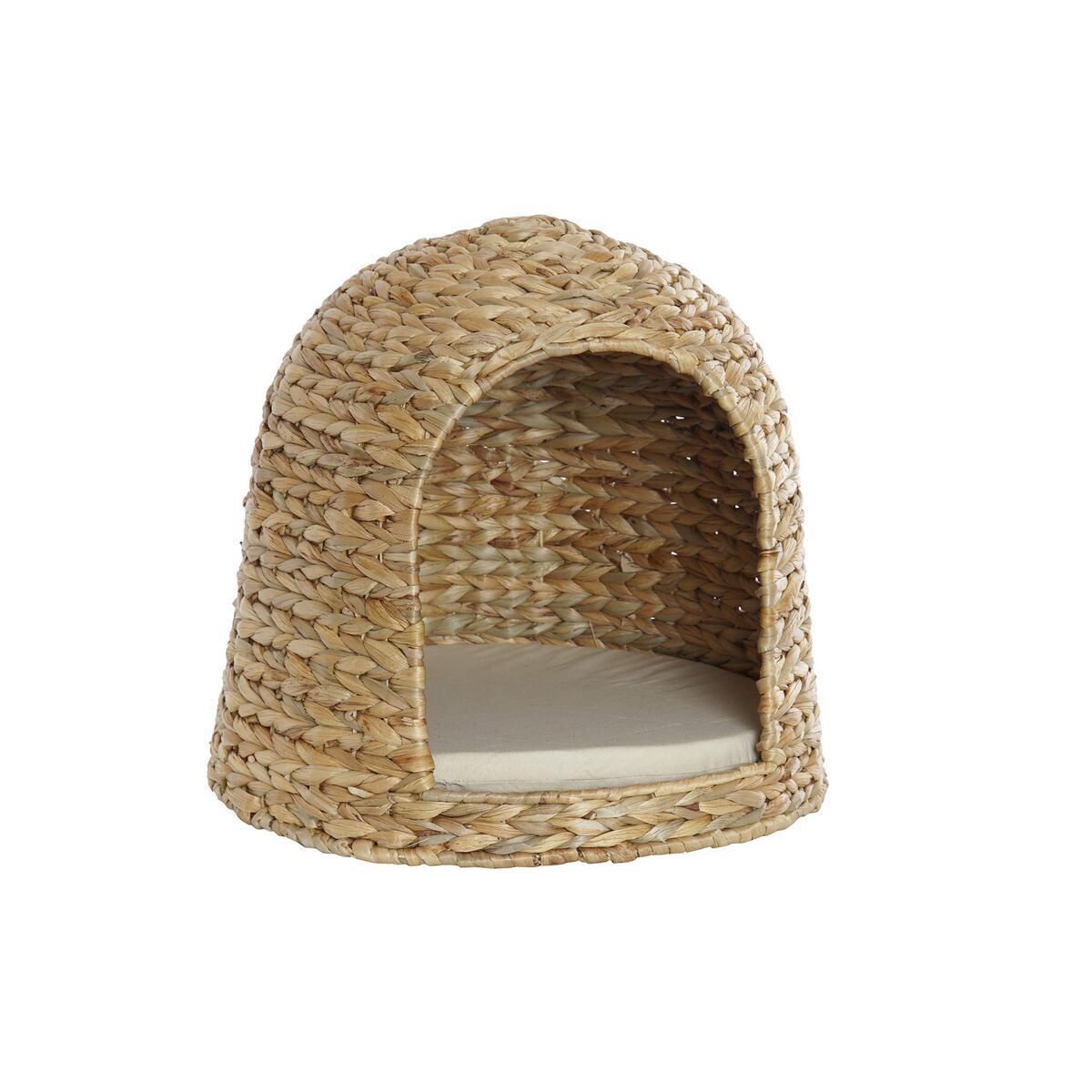 Haustierbettchen DKD Home Decor natürlich Beige Polyester Faser (40 x 40 x 38 cm)