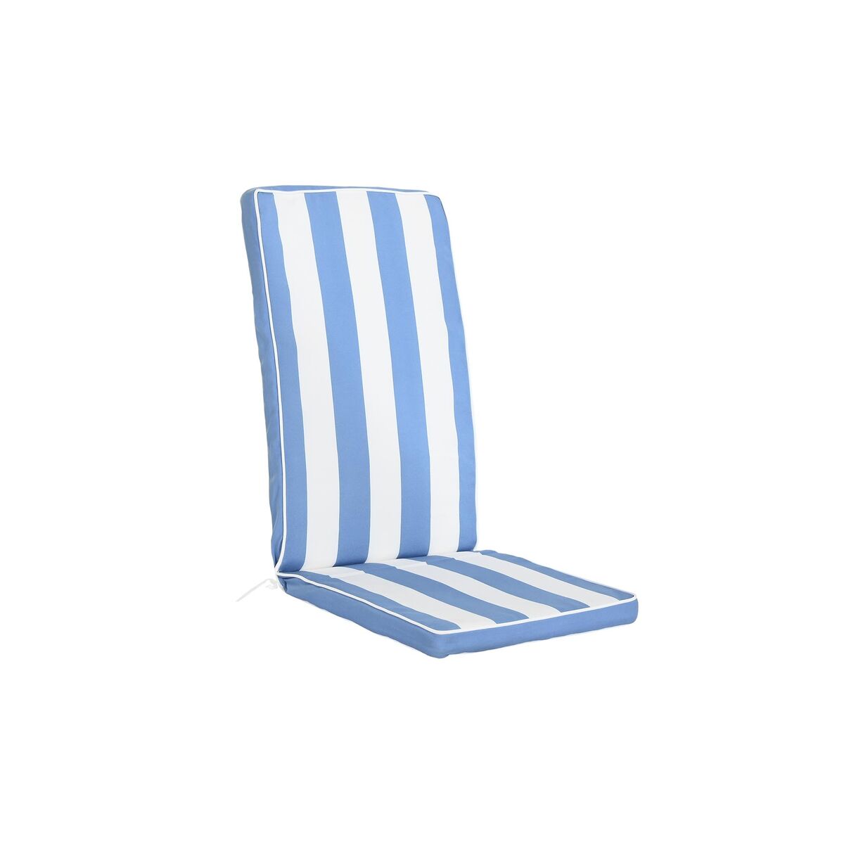 Coussin de chaise DKD Home Decor Rayures Blanc Bleu ciel (42 x 4 x 115 cm)