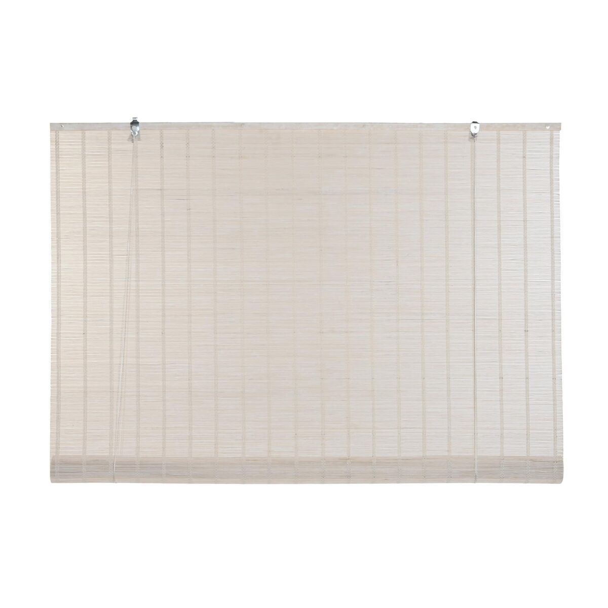 Store à enrouleur DKD Home Decor Vernis Blanc Bambou (120 x 2 x 230 cm)