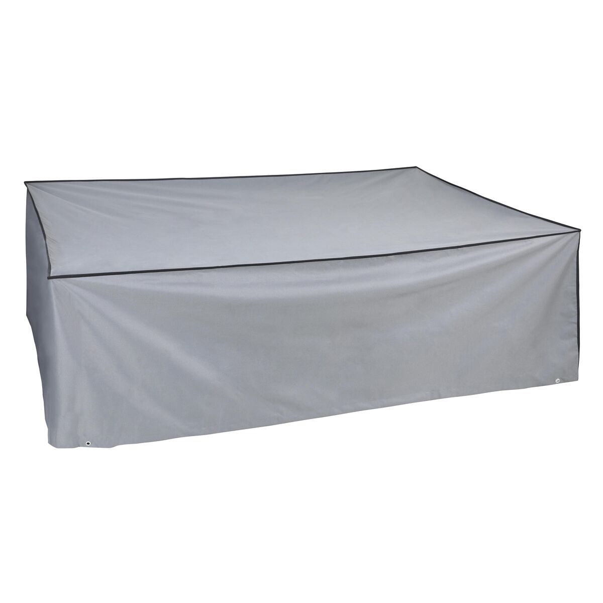 Beschermhoes DKD Home Decor Tafel Zwart Aluminium Donker grijs (200 x 130 x 60 cm)