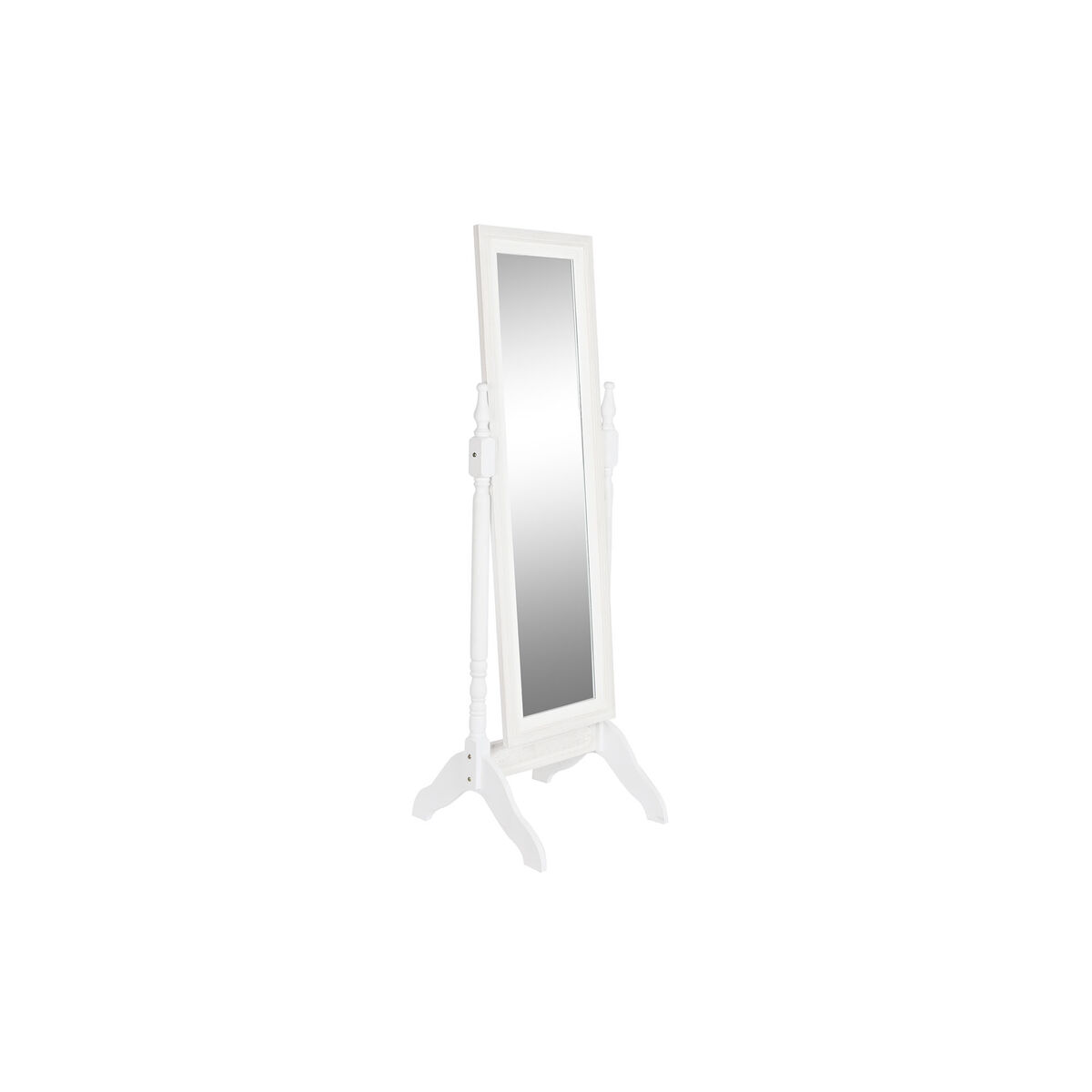 Miroir sur pied DKD Home Decor Miroir Blanc Bois MDF (50 x 50 x 157 cm)