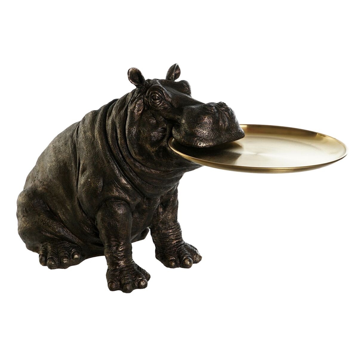 Figurine Décorative DKD Home Decor 74 x 33,5 x 42 cm Cuivre Résine Hippopotame