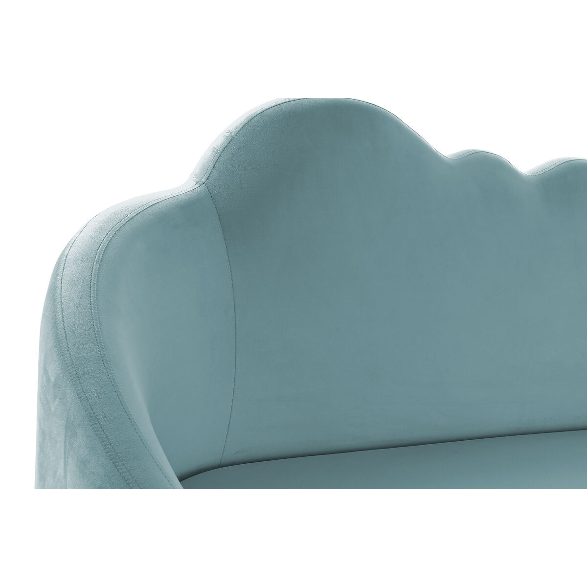 Sofa DKD Home Decor Blauw Gouden Hemelsblauw Metaal Wolken Scandi 155 x 75 x 92 cm