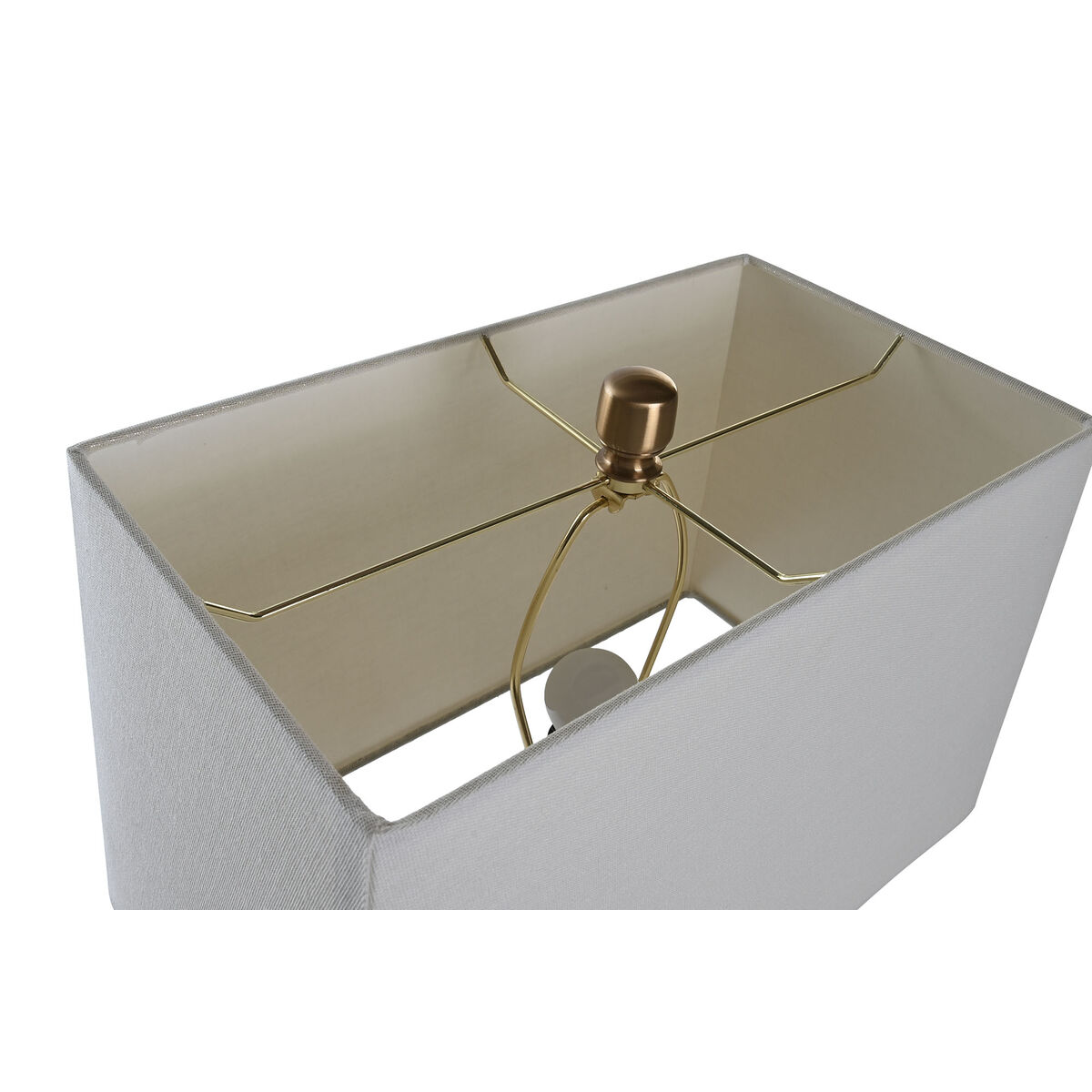 Desk lamp DKD Home Decor White Golden Metal 60 W 220 V 40 x 23 x 62 cm