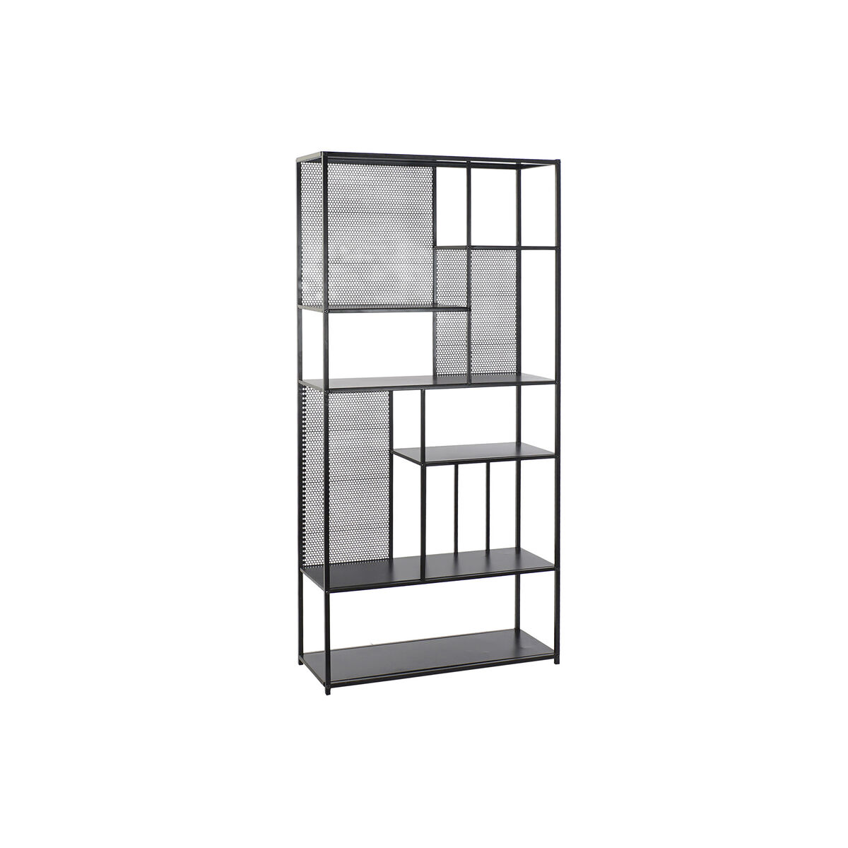 Shelves DKD Home Decor Black Metal 80 x 30 x 170 cm