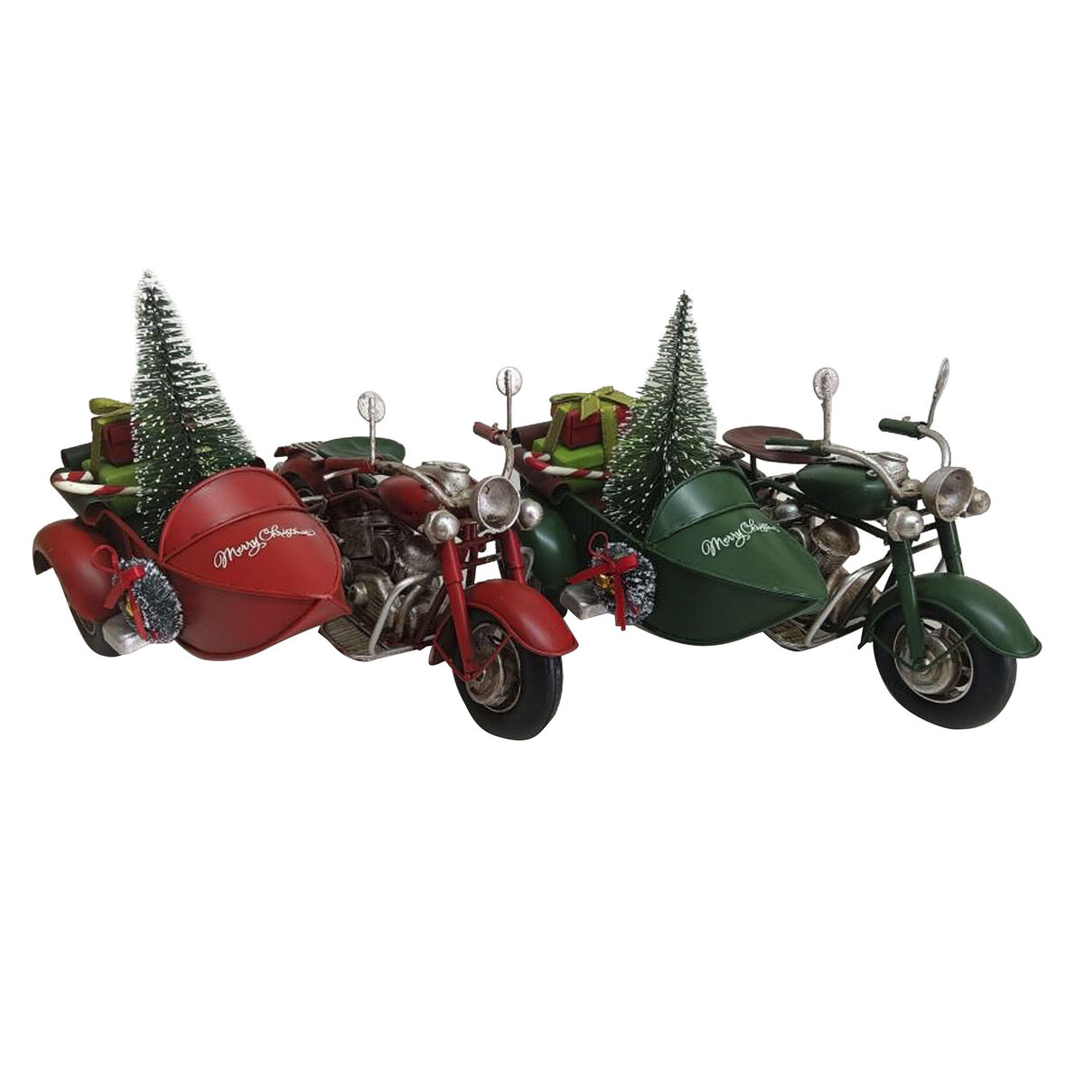 Image secondaire de Décorations de Noël DKD Home Decor Rouge Vert 19 x 14 x 13 cm (2 Unités)