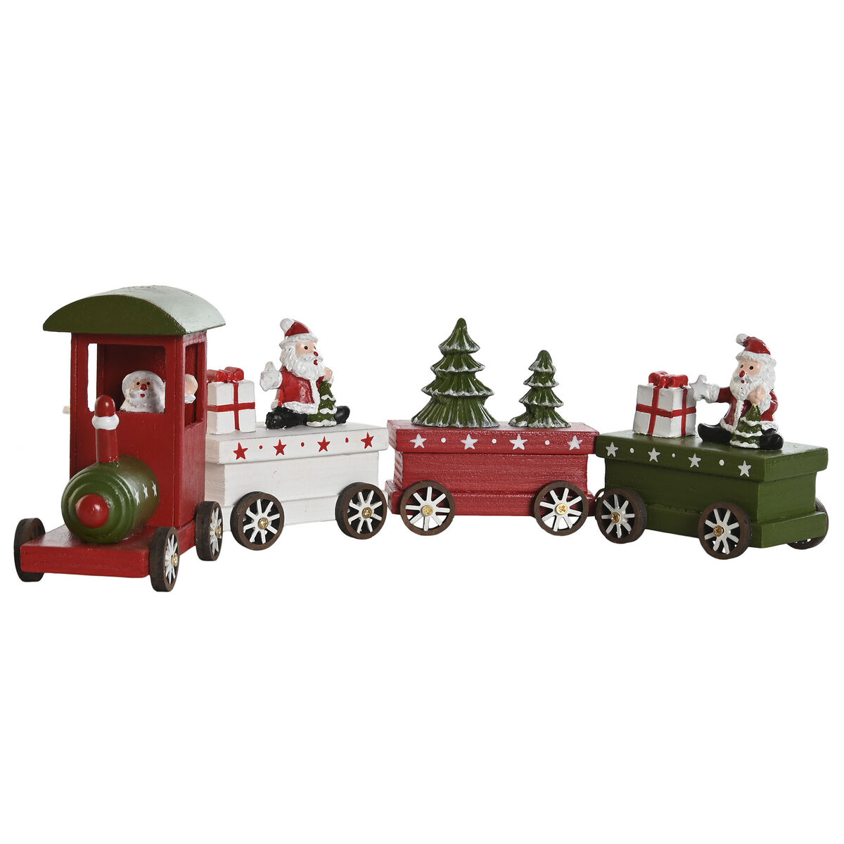 Image secondaire de Décorations de Noël DKD Home Decor Rouge Vert 35,5 x 5 x 8,8 cm (2 Unités)