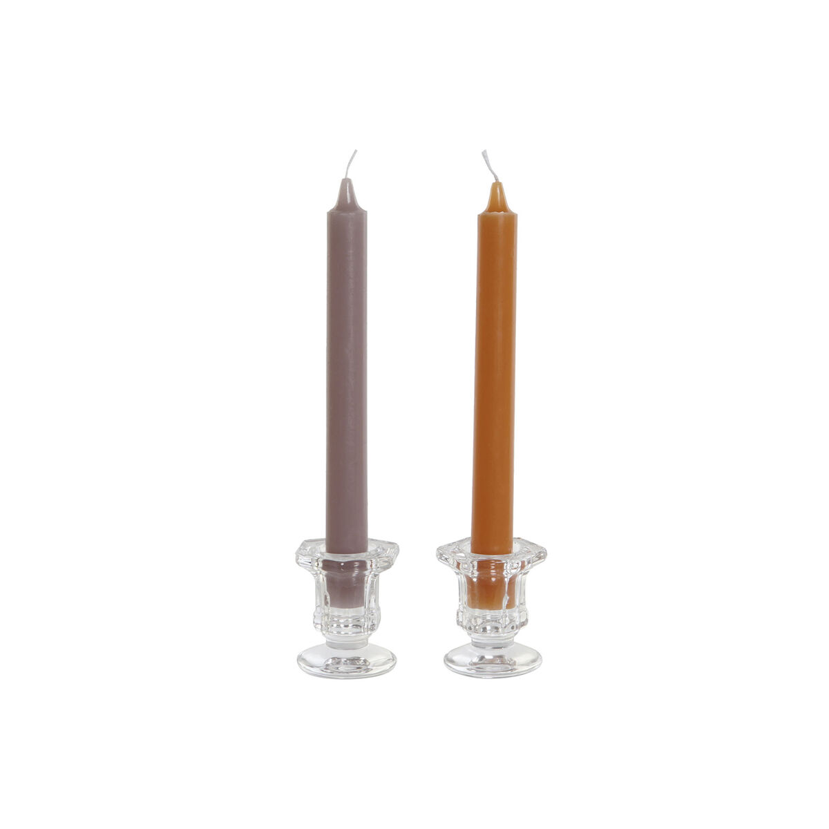 Image secondaire de Chandelles DKD Home Decor Gris Orange Noël 2 x 2 x 20 cm (4 Pièces) (2 Unités)