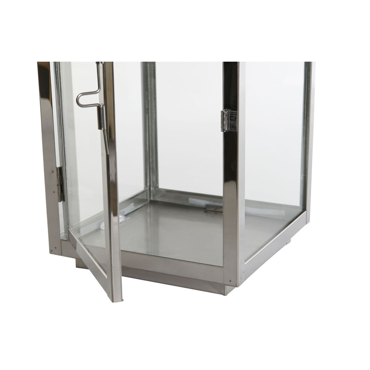 Image secondaire de Bougeoir DKD Home Decor Doré Argenté Aluminium Verre 14 x 14 x 35 cm (2 Unités)