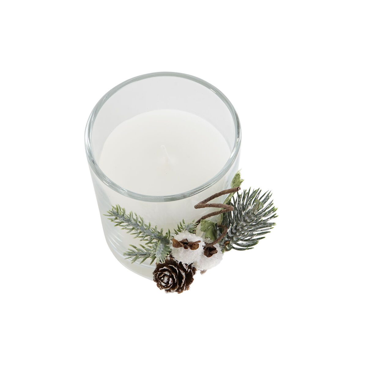 Image secondaire de Bougie DKD Home Decor Blanc Noël 10,5 x 8,5 x 8,5 cm