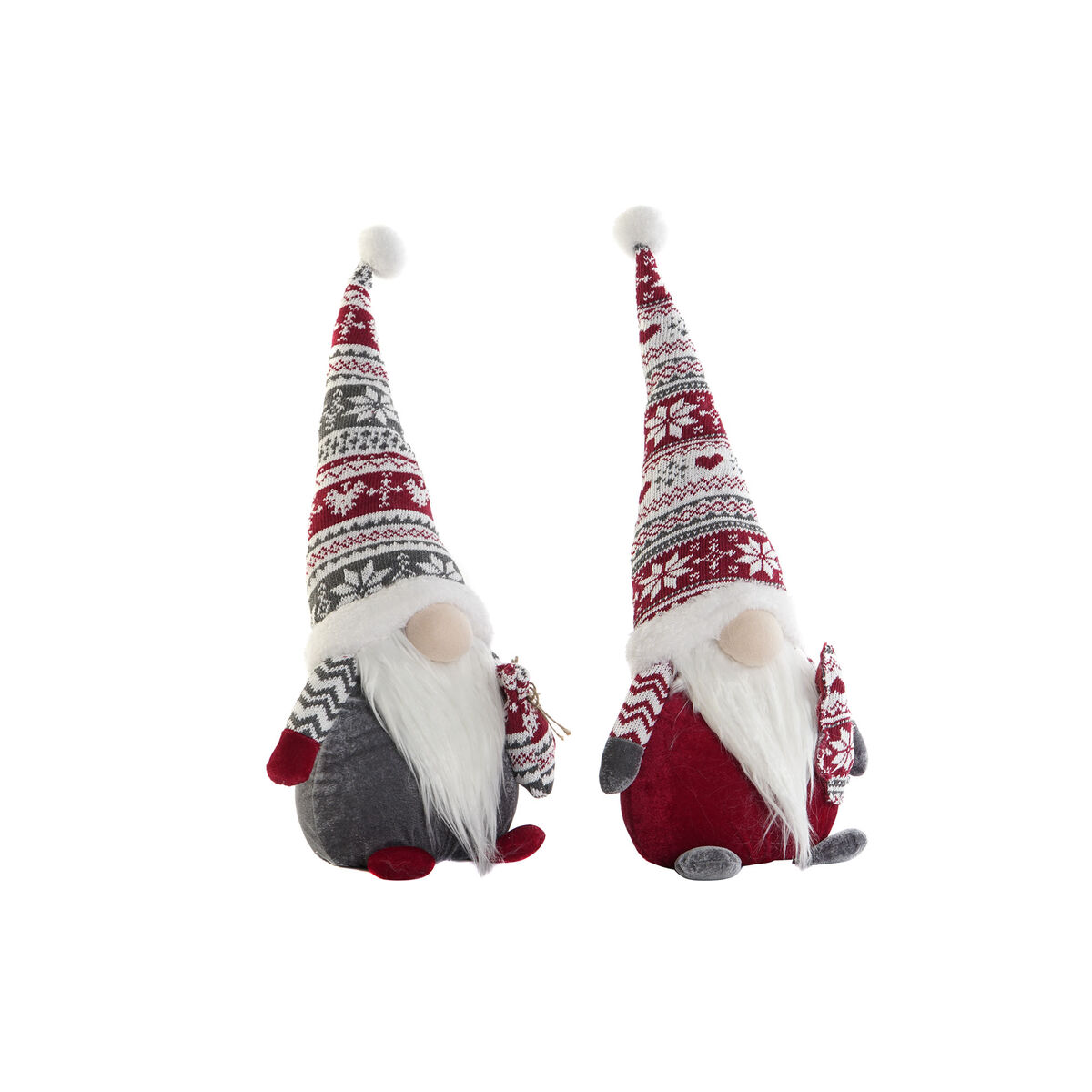 Décorations de Noël DKD Home Decor Multicouleur Gnome 23 x 16 x 50 cm (2 Unités) – Image 2