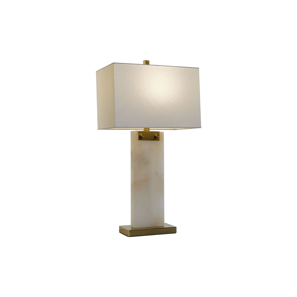 Desk lamp DKD Home Decor White Golden Metal Marble 50 W 220 V 38 x 25 x 76 cm