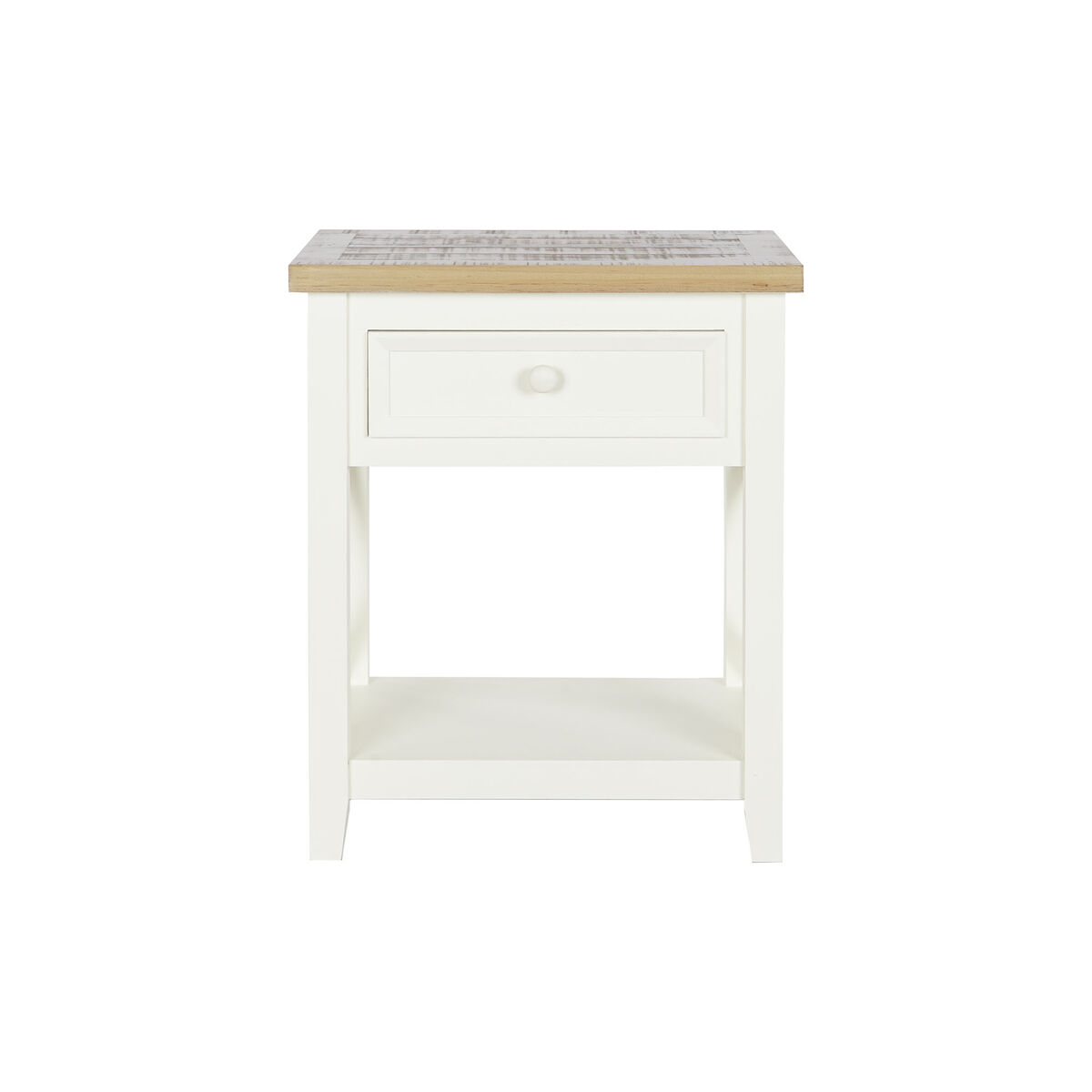 Nightstand DKD Home Decor Beige Natural Paolownia wood 49,5 x 35 x 61 cm