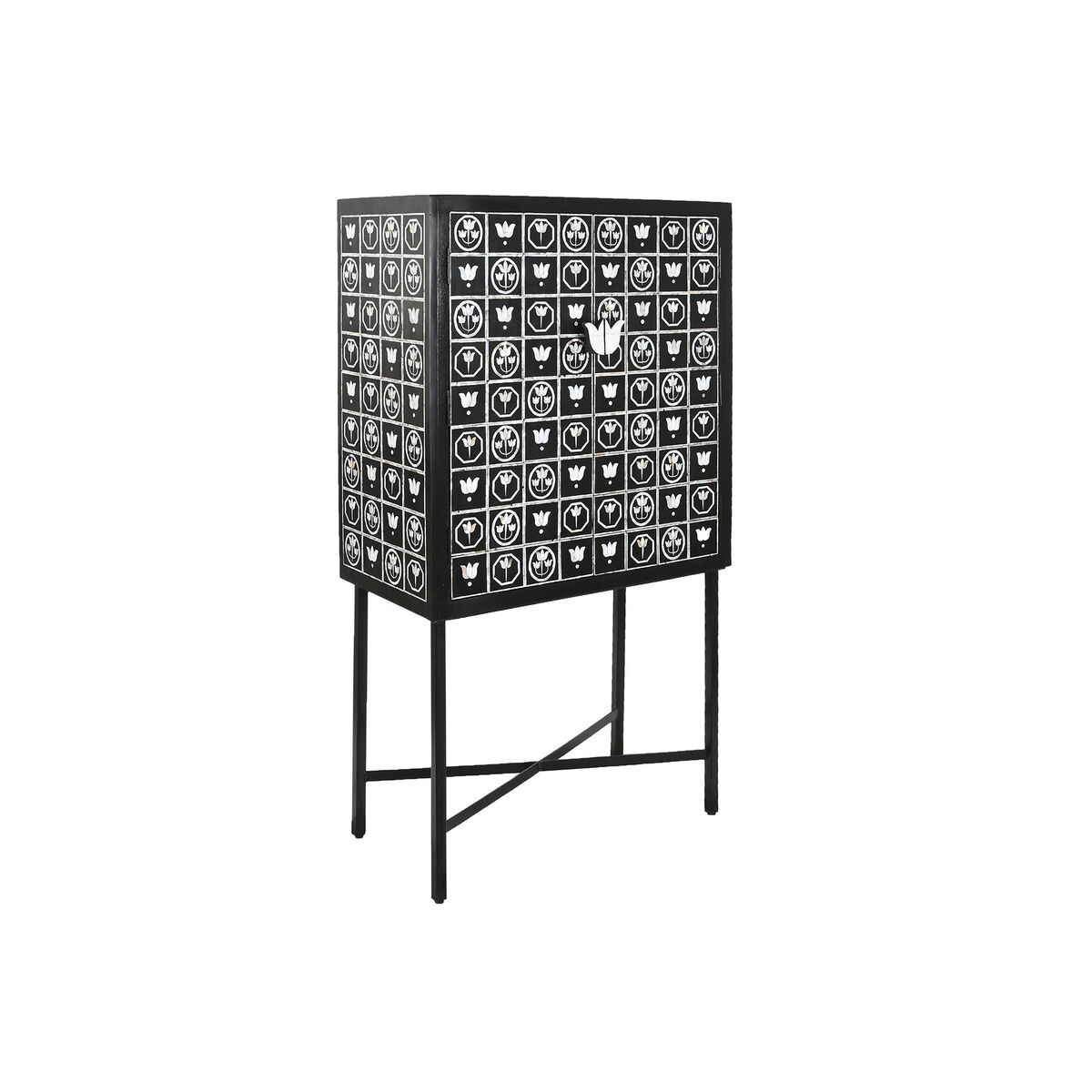 Barmeubel DKD Home Decor Zwart Tweekleurig 80 x 40 x 153 cm