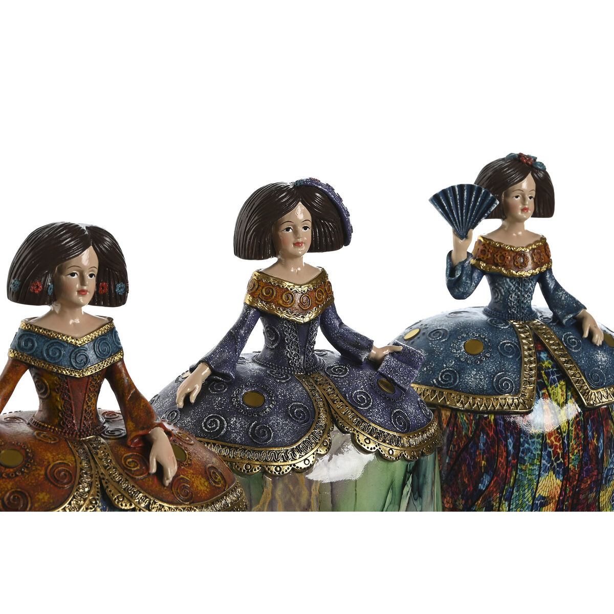 Image secondaire de Figurine Décorative Home ESPRIT Multicouleur Romantique 21,5 x 15,5 x 25,5 cm (3 Unités)