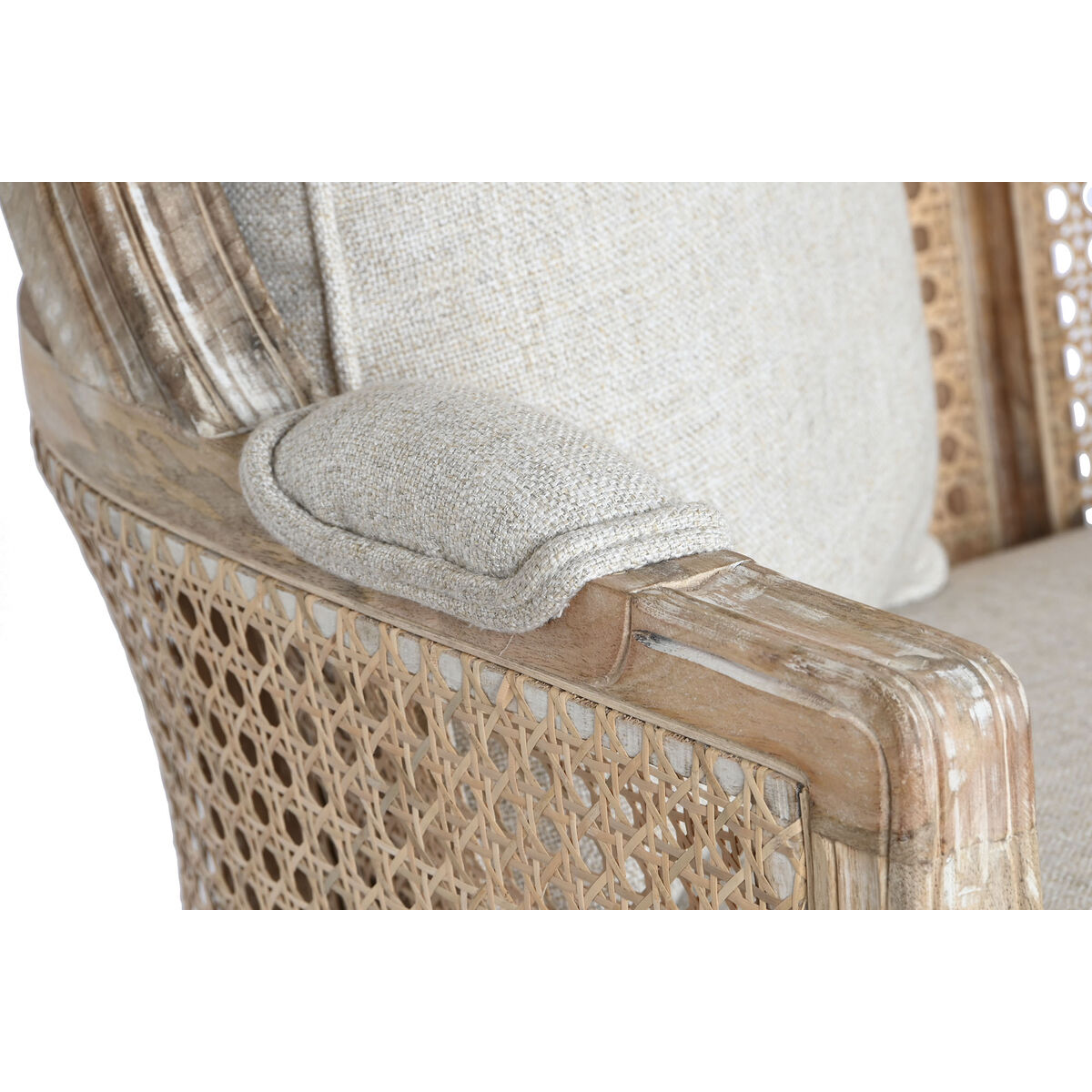 Sofa Home ESPRIT Natuurlijk 125 X 58 X 155 CM