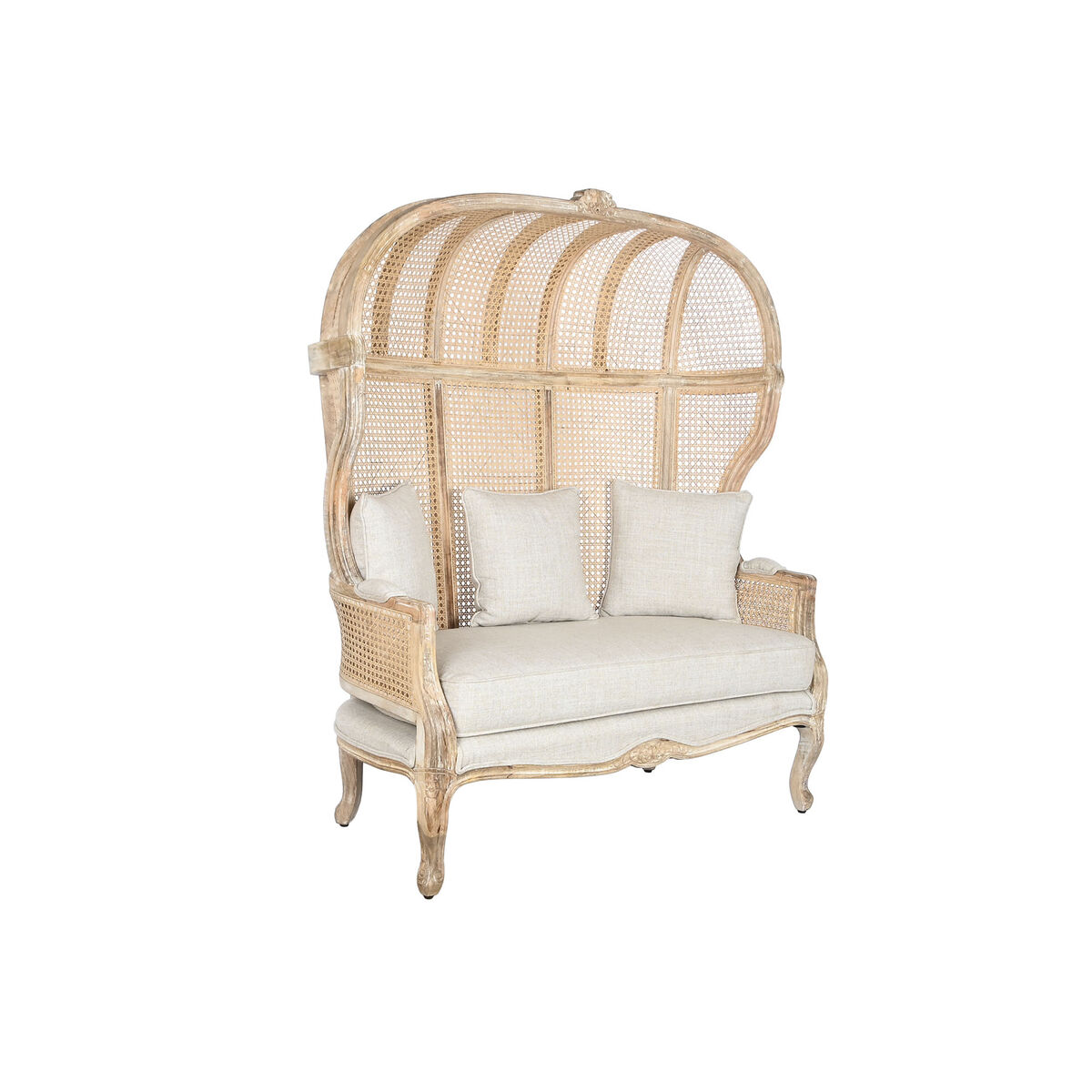 Sofa Home ESPRIT Natuurlijk 125 X 58 X 155 CM