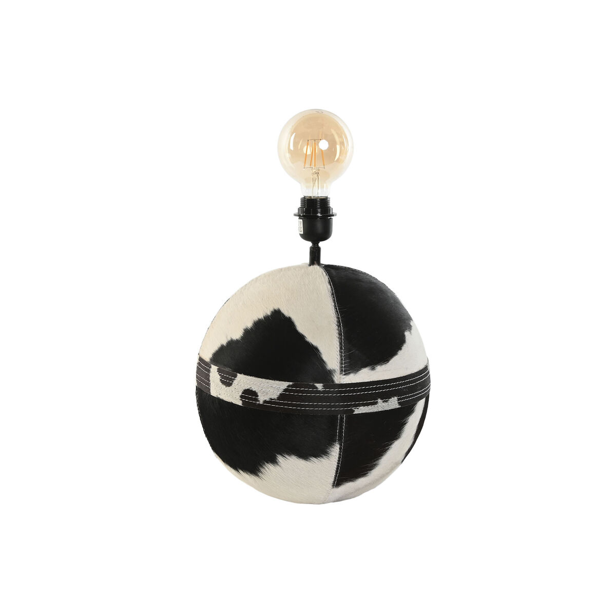 Bureaulamp Home ESPRIT Metaal Mangohout 30 x 30 x 39 cm