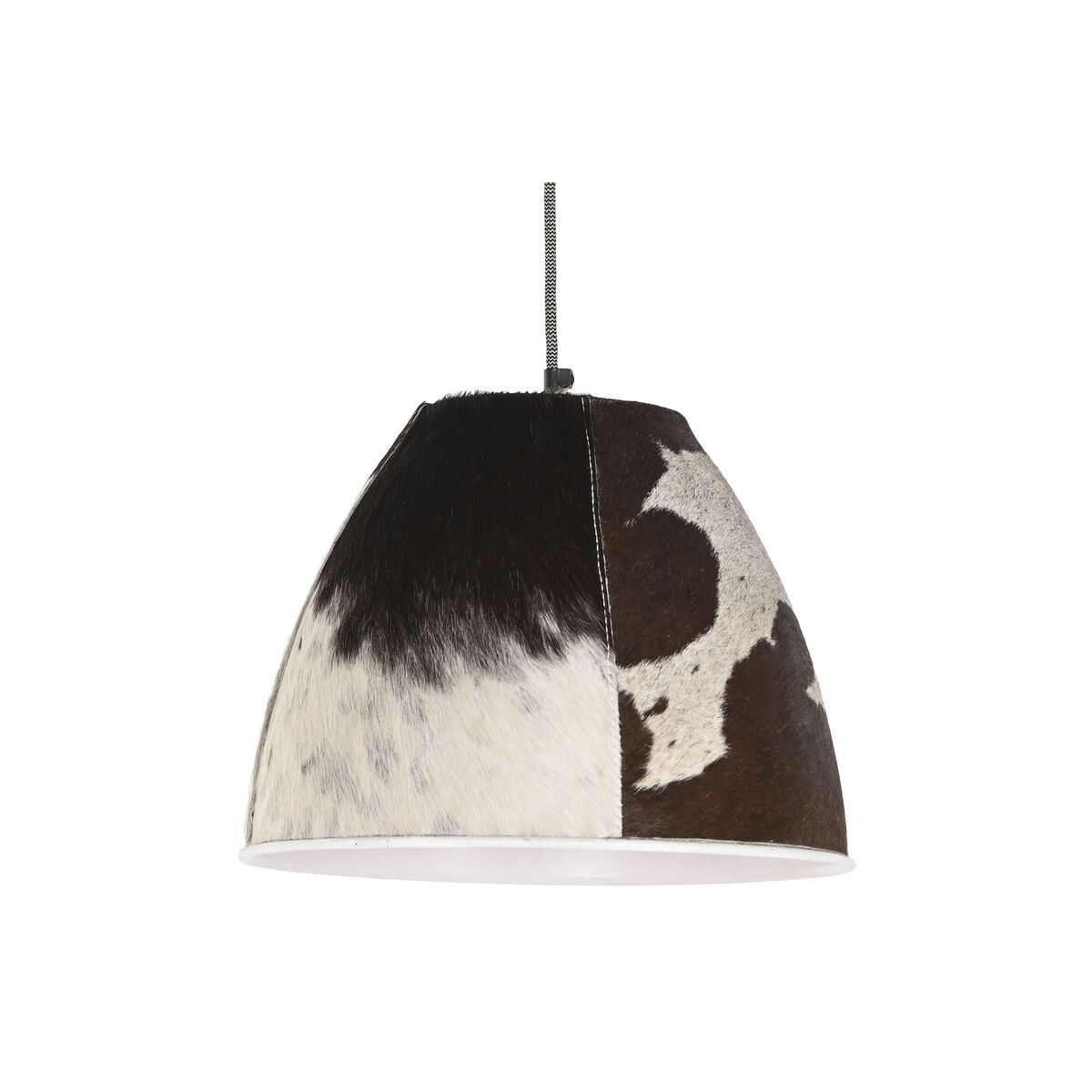 Ceiling Light Home ESPRIT Leather Metal 34 x 34 x 28 cm