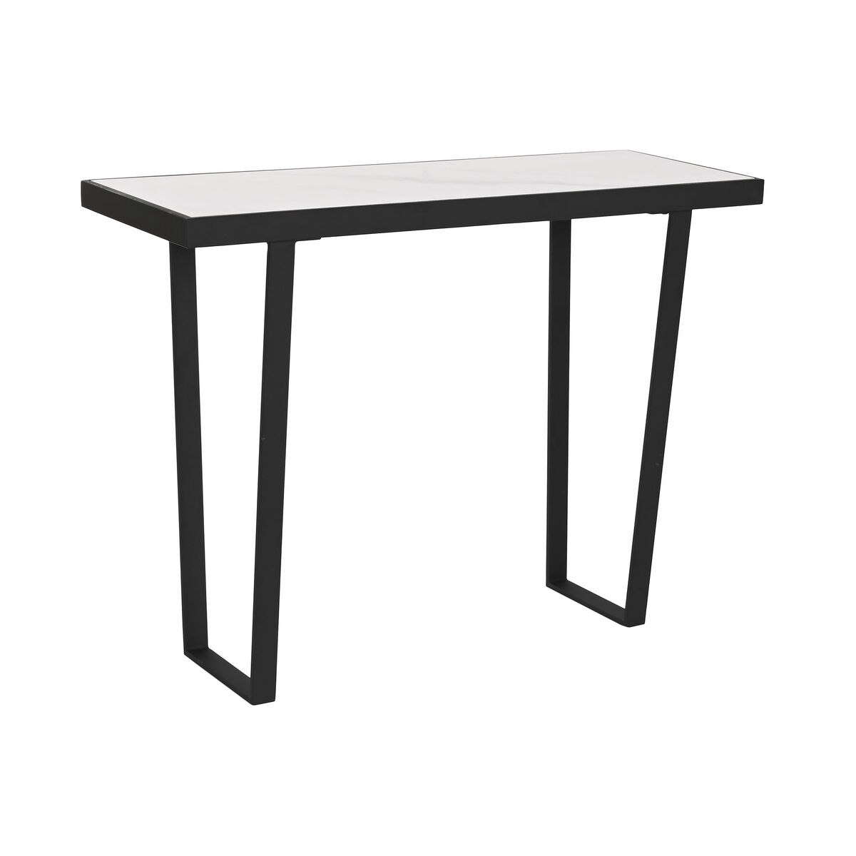 Table d'appoint Home ESPRIT Blanc Noir Métal 100 x 35 x 75 cm