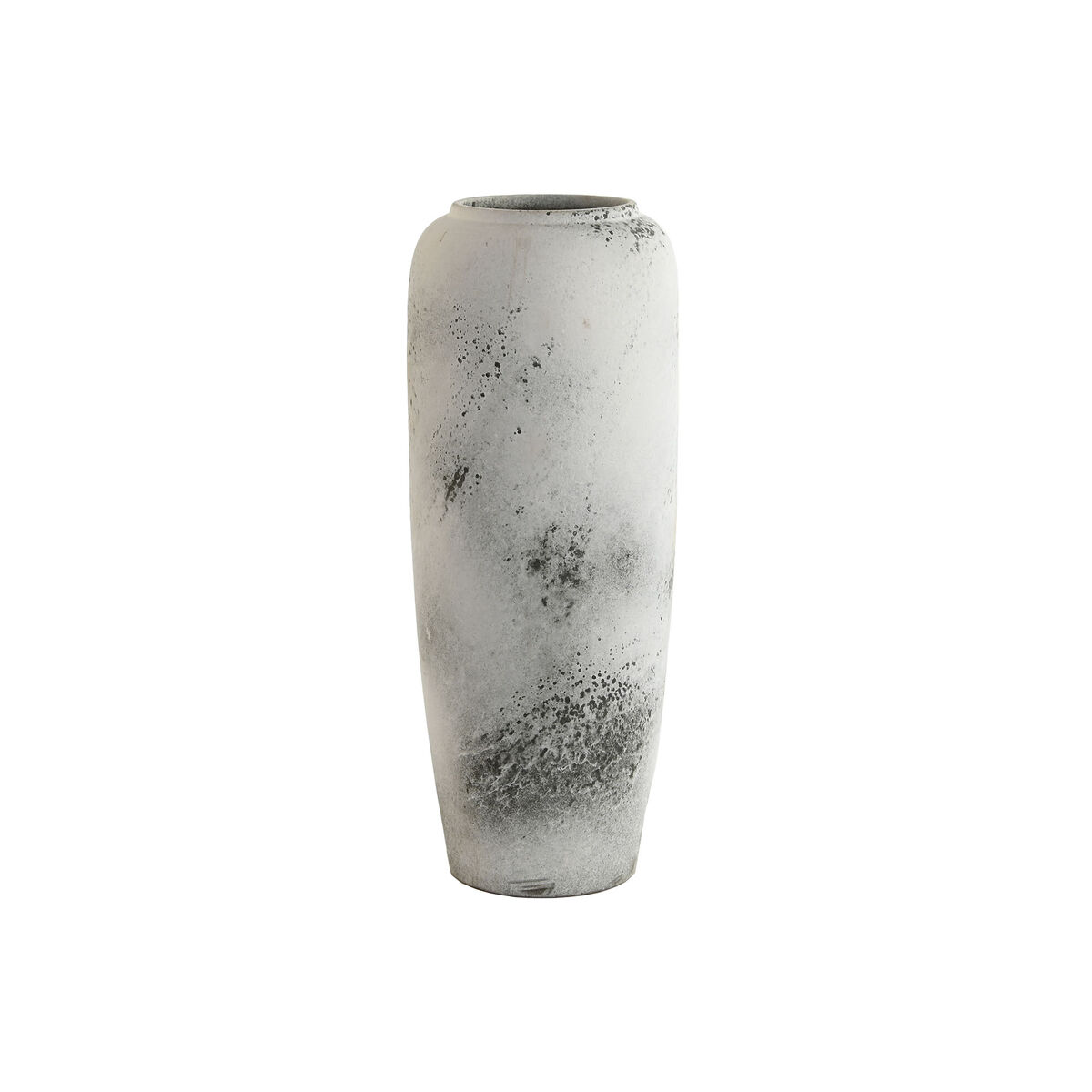 Vase Home ESPRIT Blanc Noir Céramique Finition vieillie 20 x 20 x 51 cm