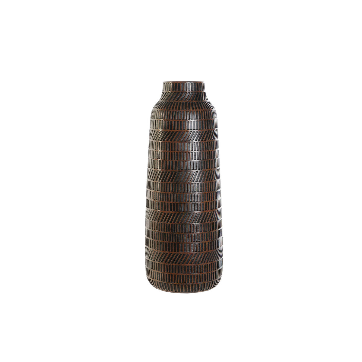 Vase Home ESPRIT Marron Noir Résine Colonial 20 x 20 x 48 cm