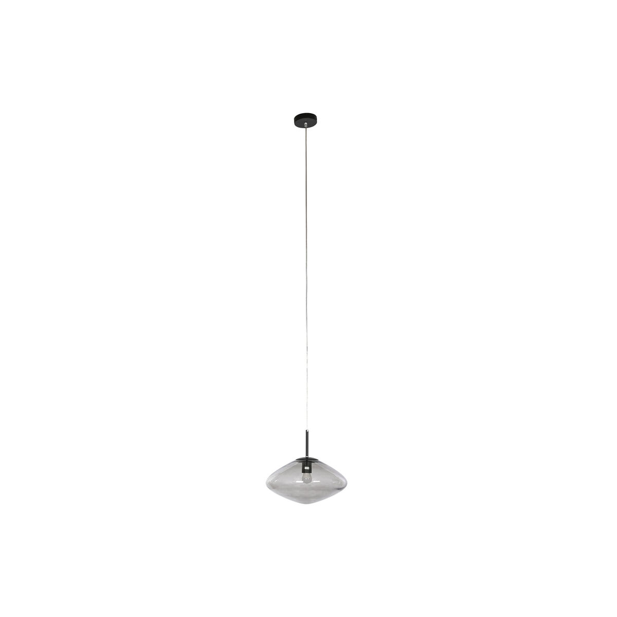 Plafondlamp Home ESPRIT Grijs Kristal 50 W 36 x 36 x 20 cm