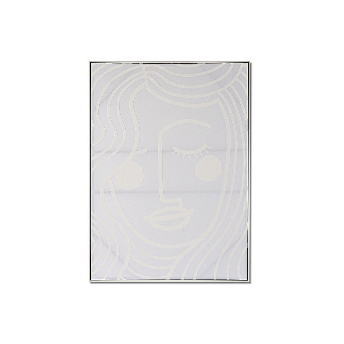 Canvas Home ESPRIT Wit Vrouw Scandi 103 x 4,5 x 143 cm