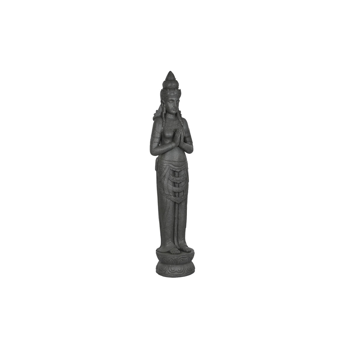 Figurine Décorative Home ESPRIT Gris Buda Oriental 37,5 x 29 x 154 cm