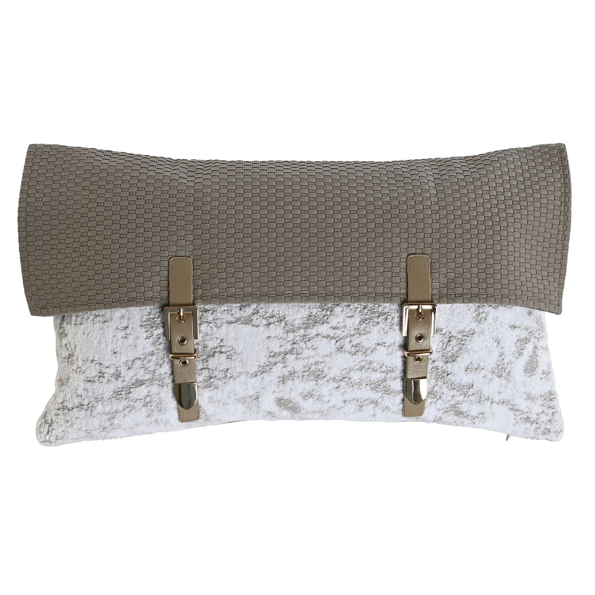 Kussen Home ESPRIT Wit Beige 50 x 10 x 30 cm