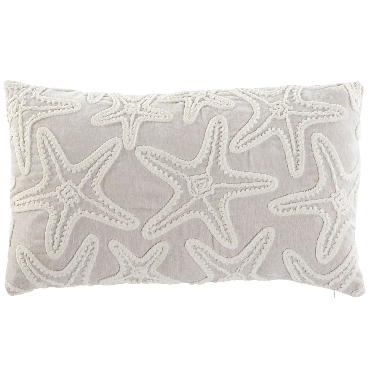 Coussin Home ESPRIT Blanc Beige méditerranéen Étoile de mer 60 x 10 x 35 cm