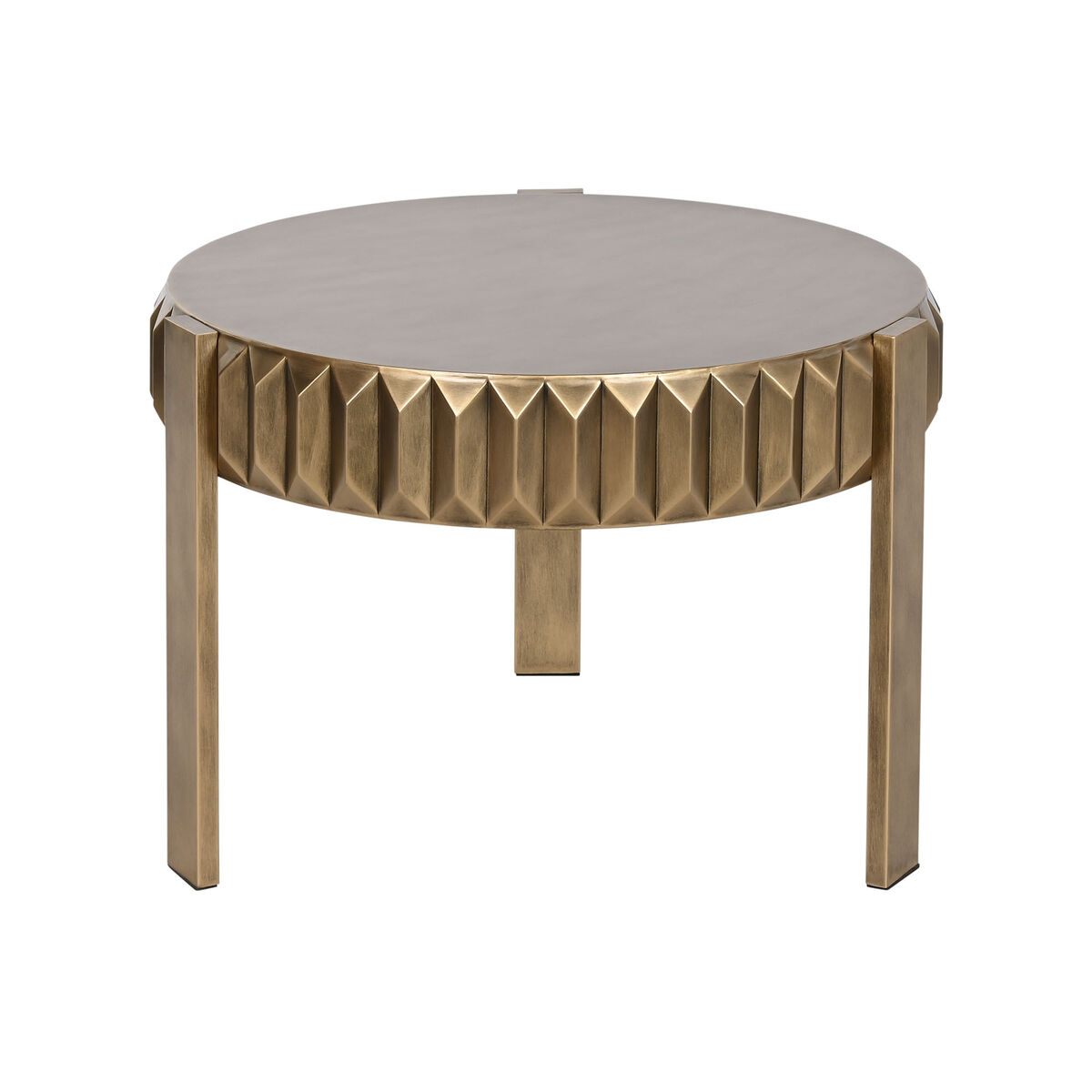 Petite Table d'Appoint Home ESPRIT Doré Métal 62 x 62 x 50 cm