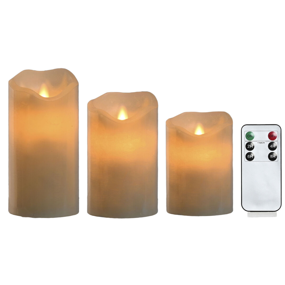 Image secondaire de Bougie LED Home ESPRIT Beige 25 x 10 x 20 cm