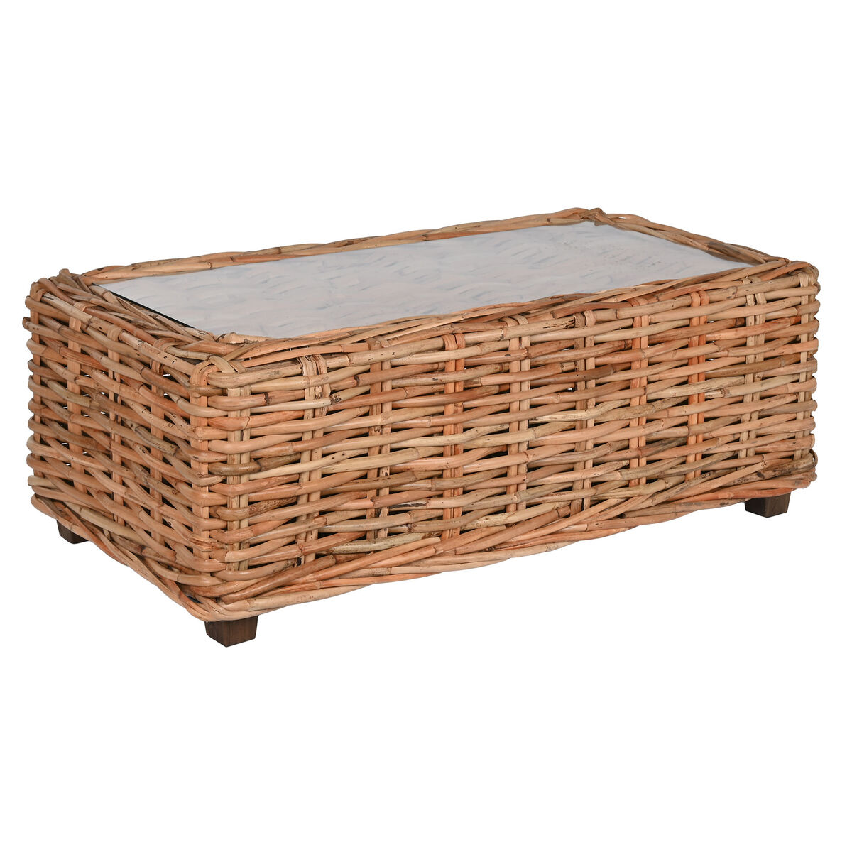 Sofa Home ESPRIT Beige Natuurlijk 220 X 98 X 64 CM (4 Onderdelen)