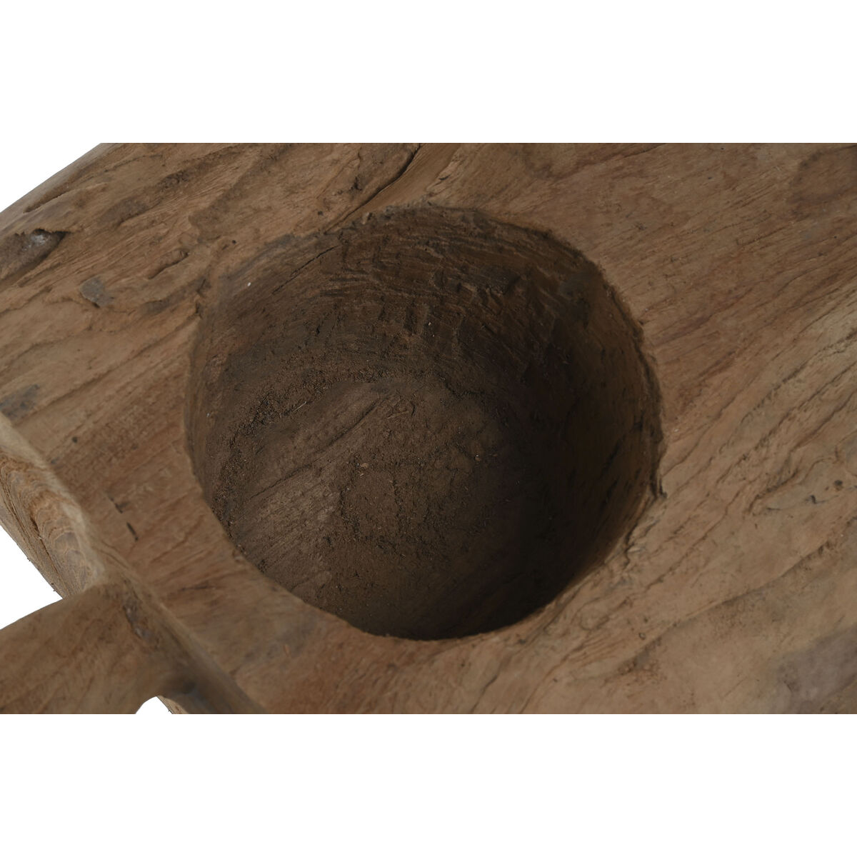 Kaarshouder Home ESPRIT Natuurlijk Teakboom 30 x 25 x 15 cm