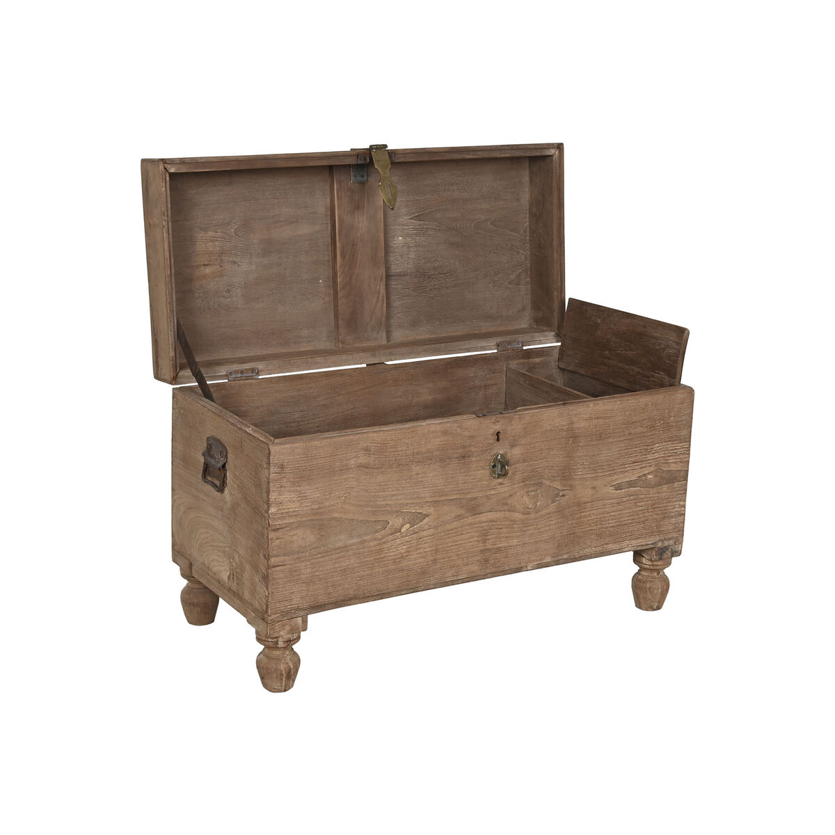 Kist Home ESPRIT Bruin Zwart Natuurlijk Hout 89 x 54 x 54 cm