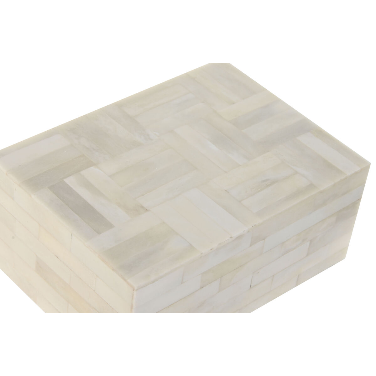 Doos-Juwelenkistje Home ESPRIT Bot Mangohout 18 x 13 x 7,7 cm (2 Onderdelen)